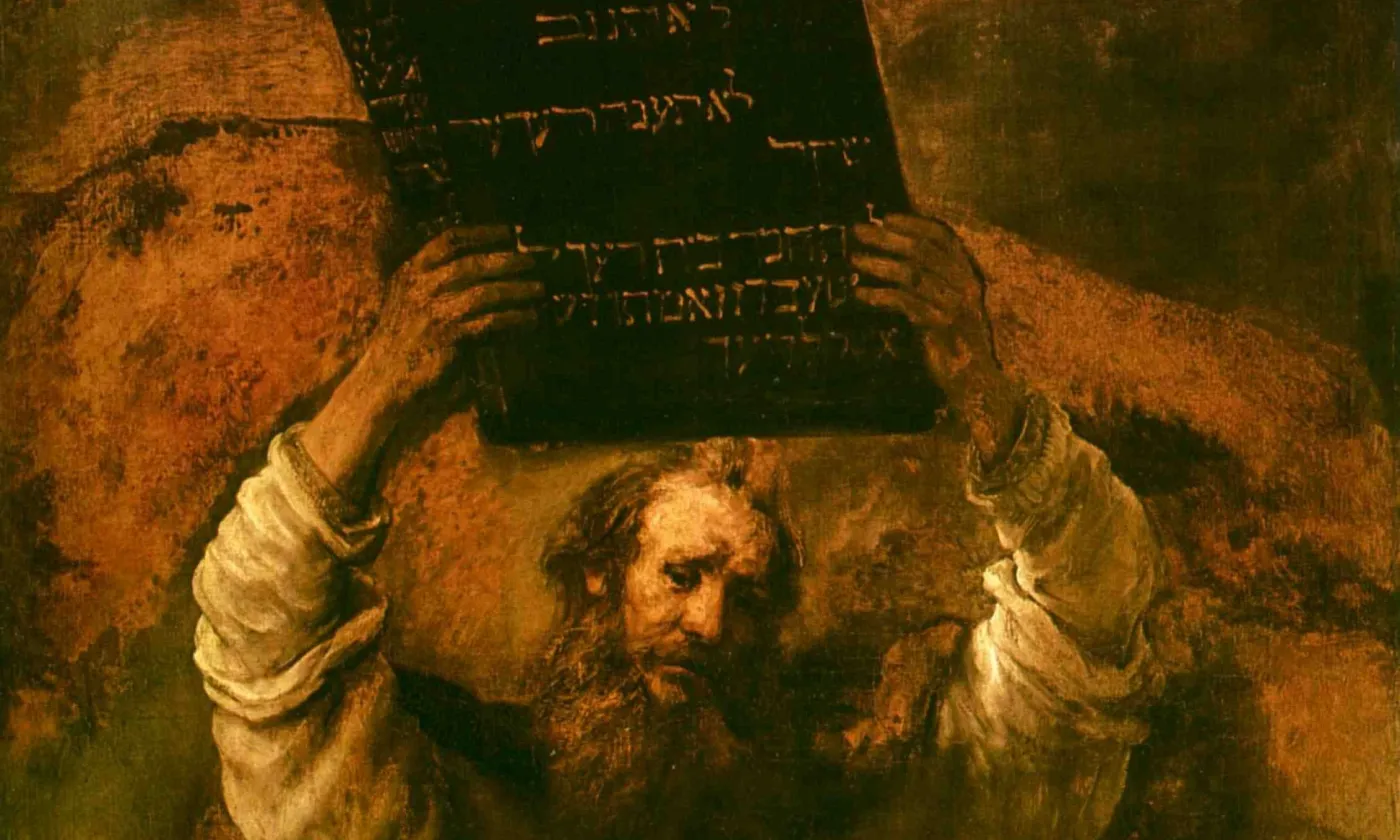 Moïse brandissant la loi