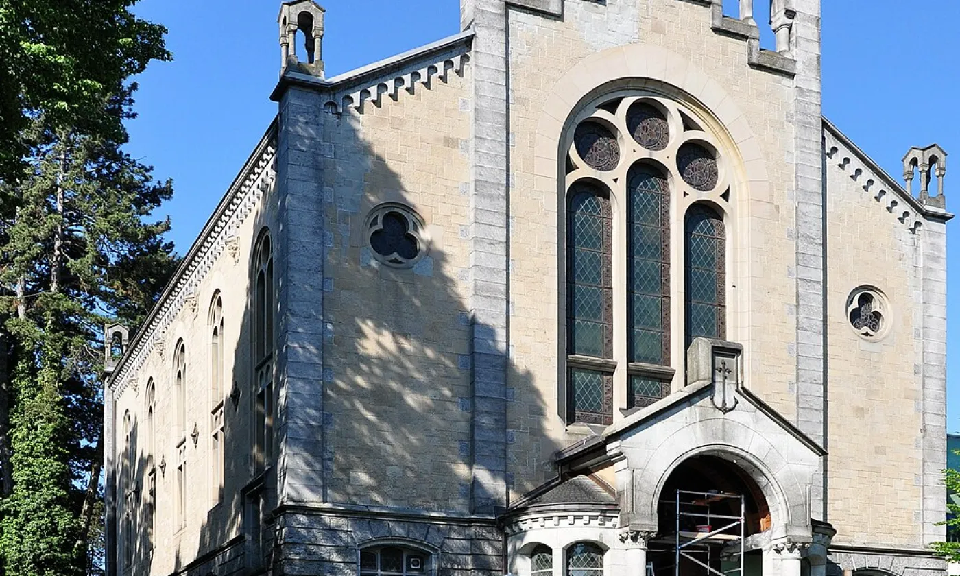 Eglise réformée de langue française de Zurich (©Roland zh, CC BY-SA 3.0 Wikimedia Commons)